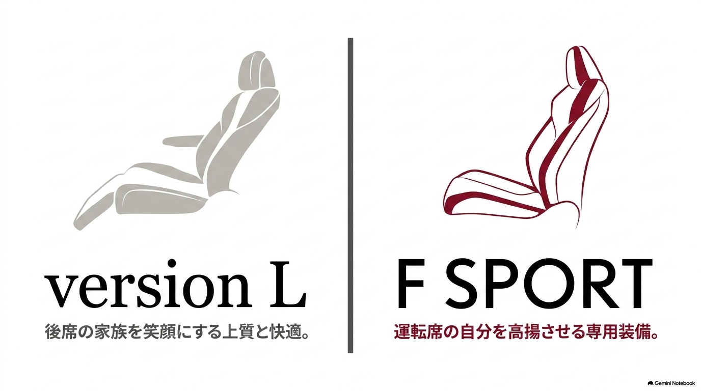 レクサスRXのversion LとF SPORTを後席快適性とスポーティさで比較
