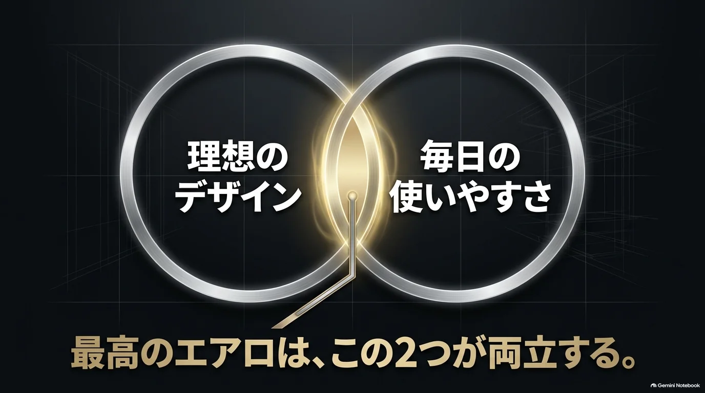 レクサスRXのエアロカスタムでは理想のデザインと毎日の使いやすさを両立させることが重要と示した図