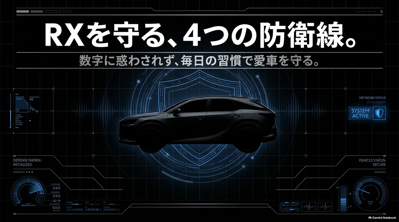 レクサスRXの盗難対策｜純正セキュリティと追加対策を解説