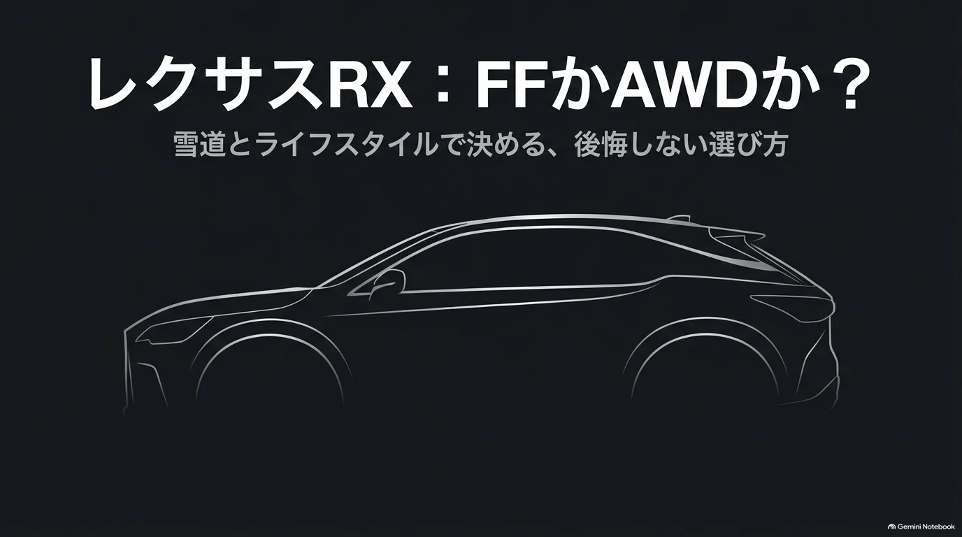 レクサスRXのAWDは必要？FFとの違いと雪道性能を解説