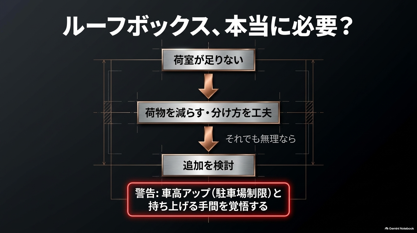 レクサスRX ルーフボックス追加の判断基準