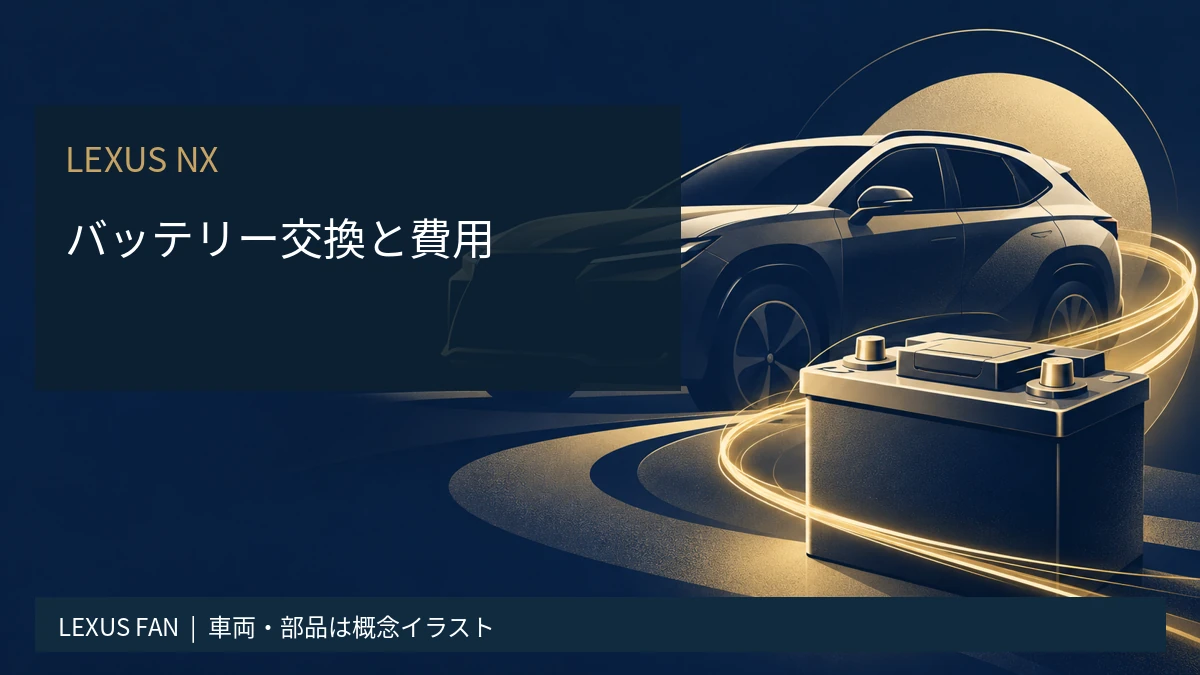 レクサスNXのバッテリー交換費用｜種類と依頼先を徹底比較