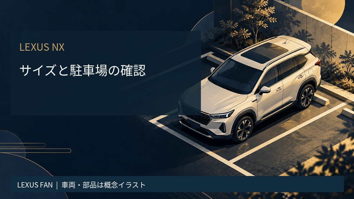 レクサスNXのサイズ一覧｜車幅・室内寸法と駐車時の注意点