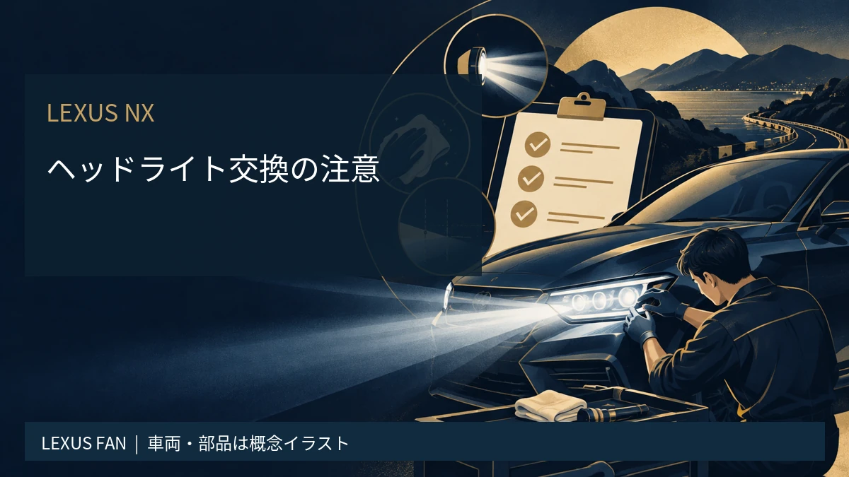 レクサスNXのヘッドライト交換｜費用と保証上の注意点を解説