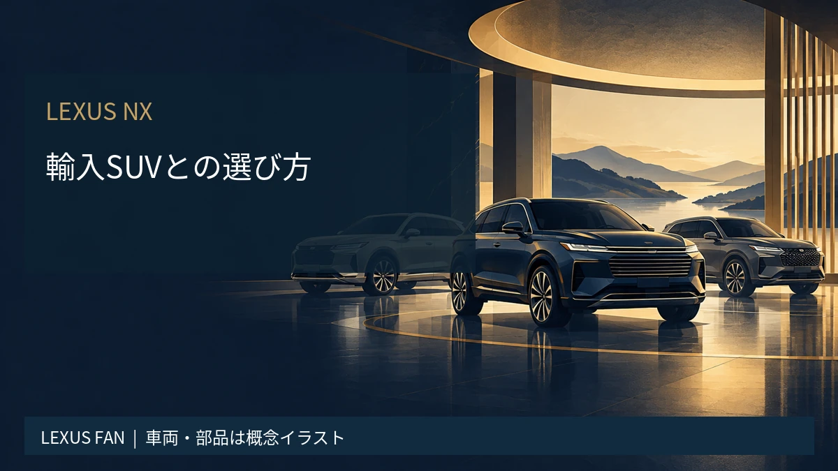 レクサスNXのライバル車比較｜輸入SUVとの選び方と注意すべき点