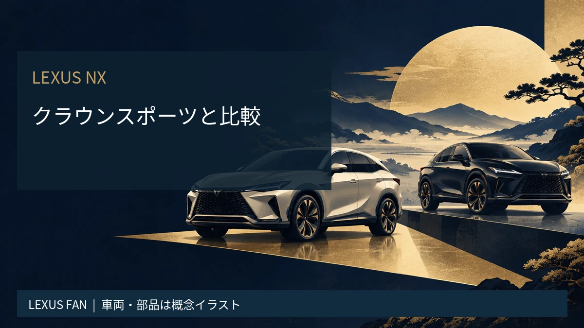 レクサスNXとクラウンスポーツ比較｜価格と乗り味の違いを解説