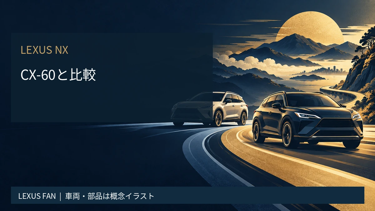レクサスNXとCX-60を比較｜価格・サイズ・走りを徹底チェック