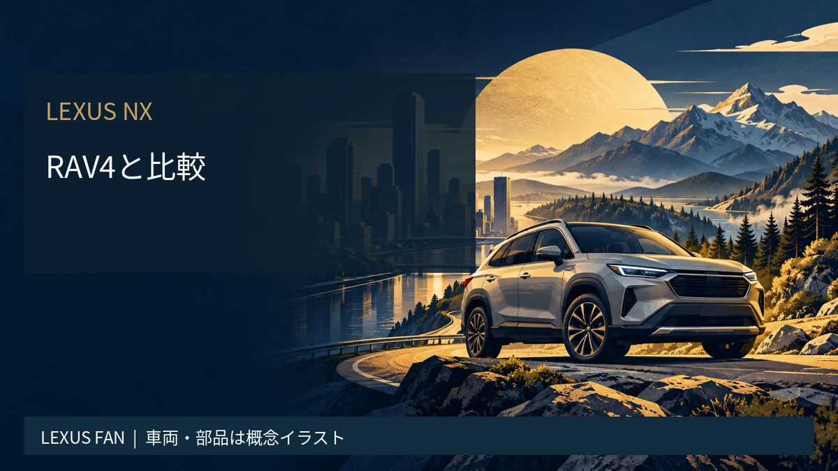 レクサスNXとRAV4を比較｜装備・価格差と用途別の選び方