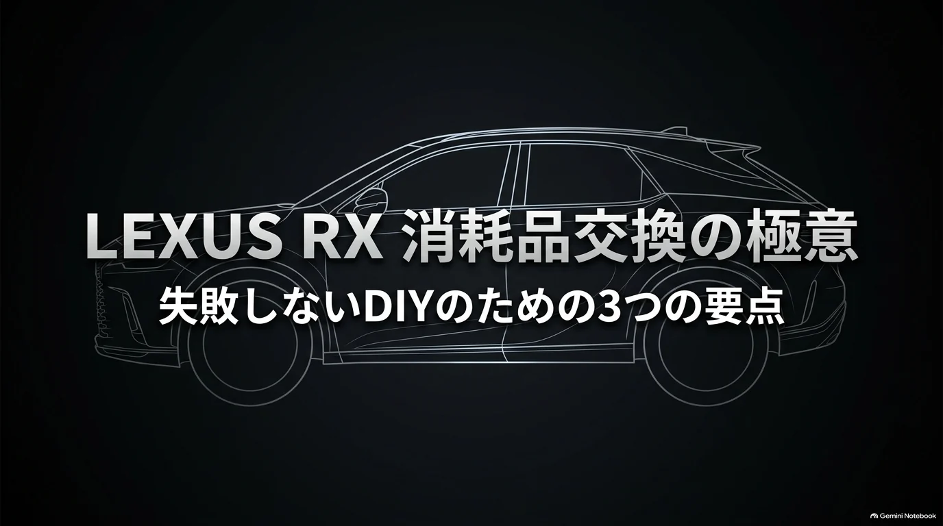 レクサスRXの消耗品交換ガイド｜ワイパー・キー電池・フィルター