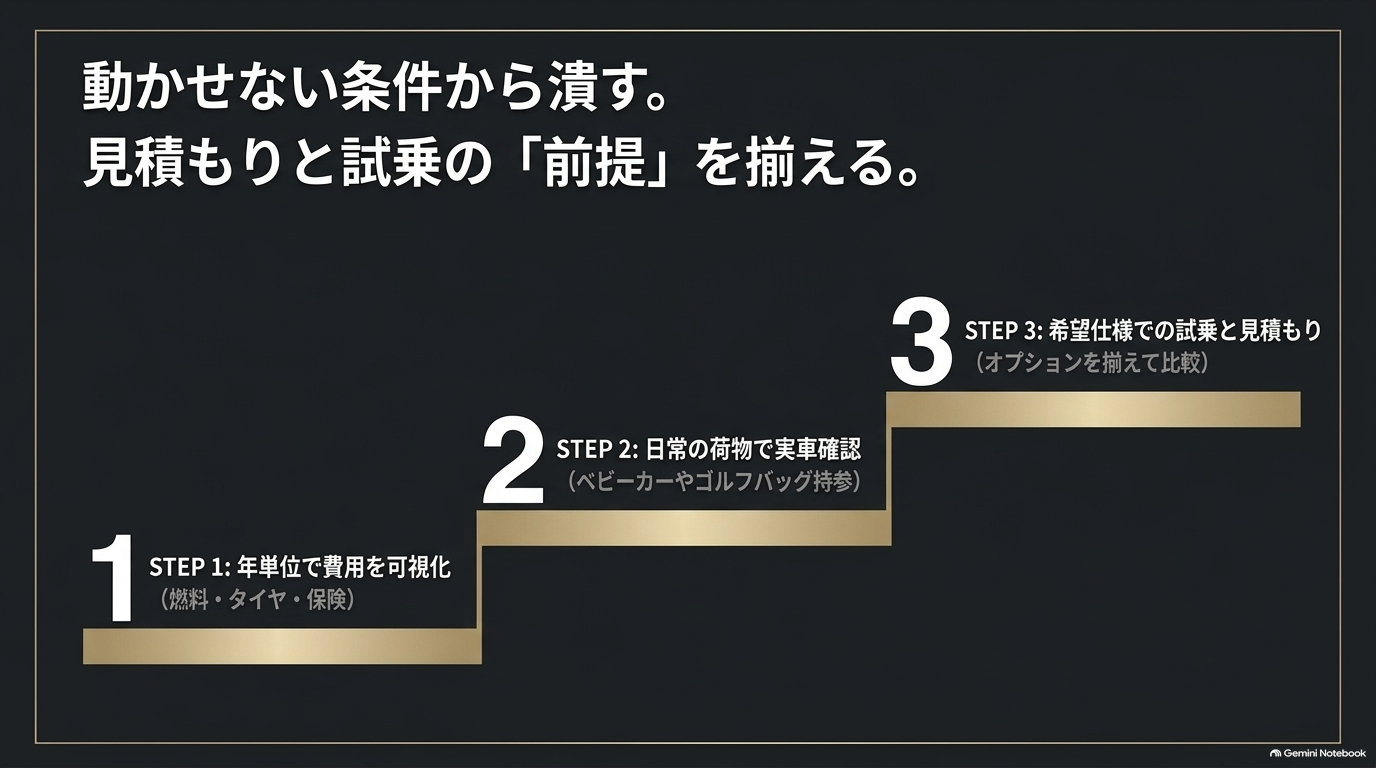 レクサスRXの購入で後悔しないための3ステップ