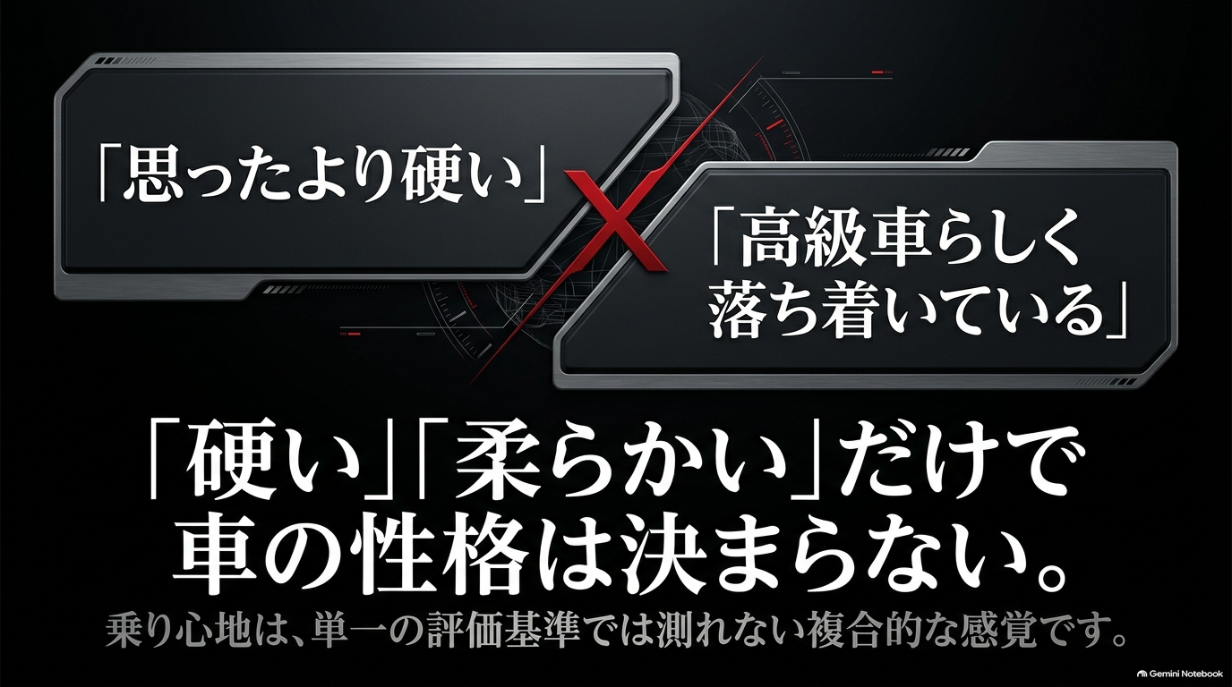 レクサスRXの乗り心地について、硬いという評価と高級車らしい落ち着きという評価が分かれる理由