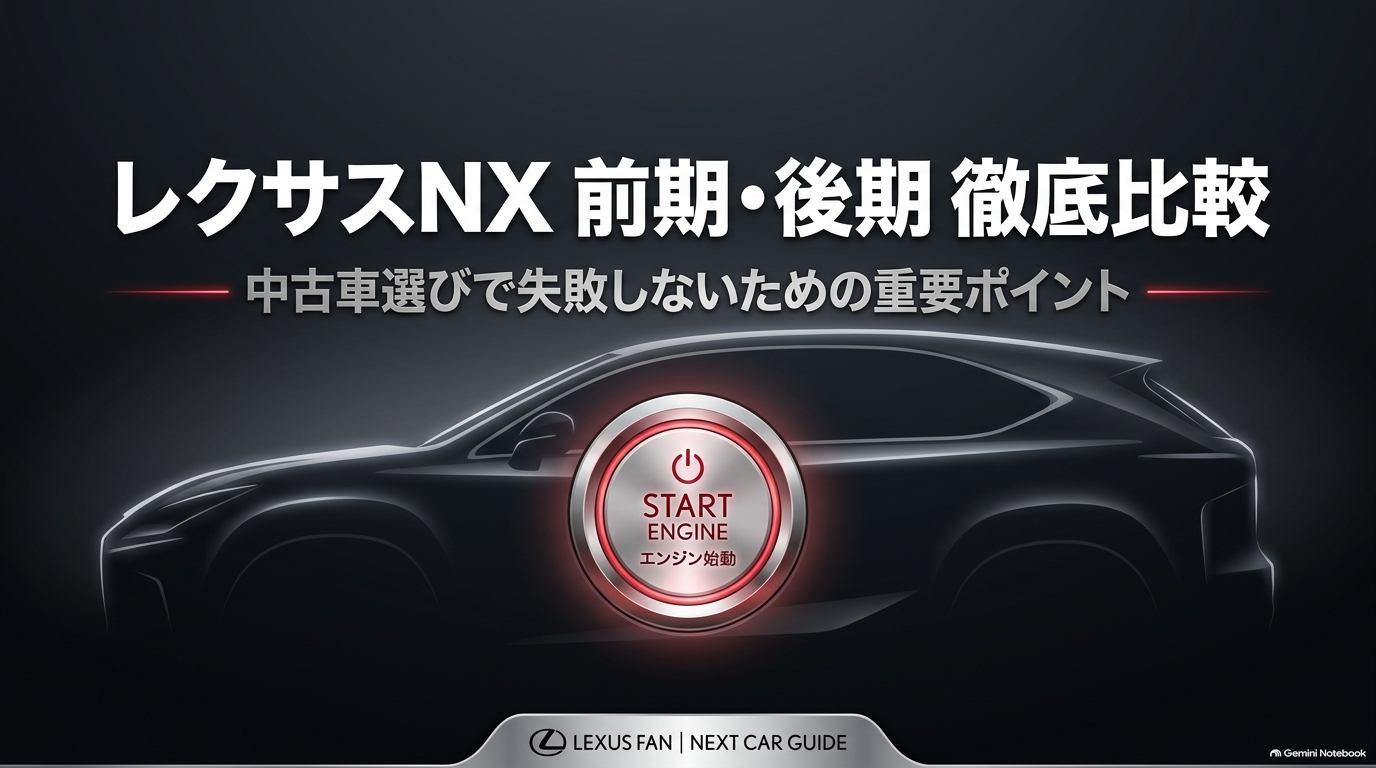 レクサスNXの前期と後期を比較｜内装と装備の差と中古購入のコツ